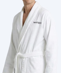 Watery bathrobe for men - Mariana - White