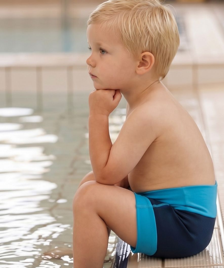 Watery swim nappies for kids - Neoprene Swim Nappy - Atlantic Blue