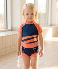 Watery swim nappies for kids - Neoprene Swim Nappy - Atlantic Orange