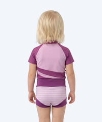 Watery swim nappies for kids - Neoprene Swim Nappy - Purple Stripes