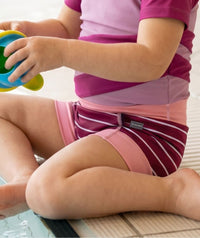 Watery swim nappies for kids - Neoprene Swim Nappy - Nordic Pink Stripes
