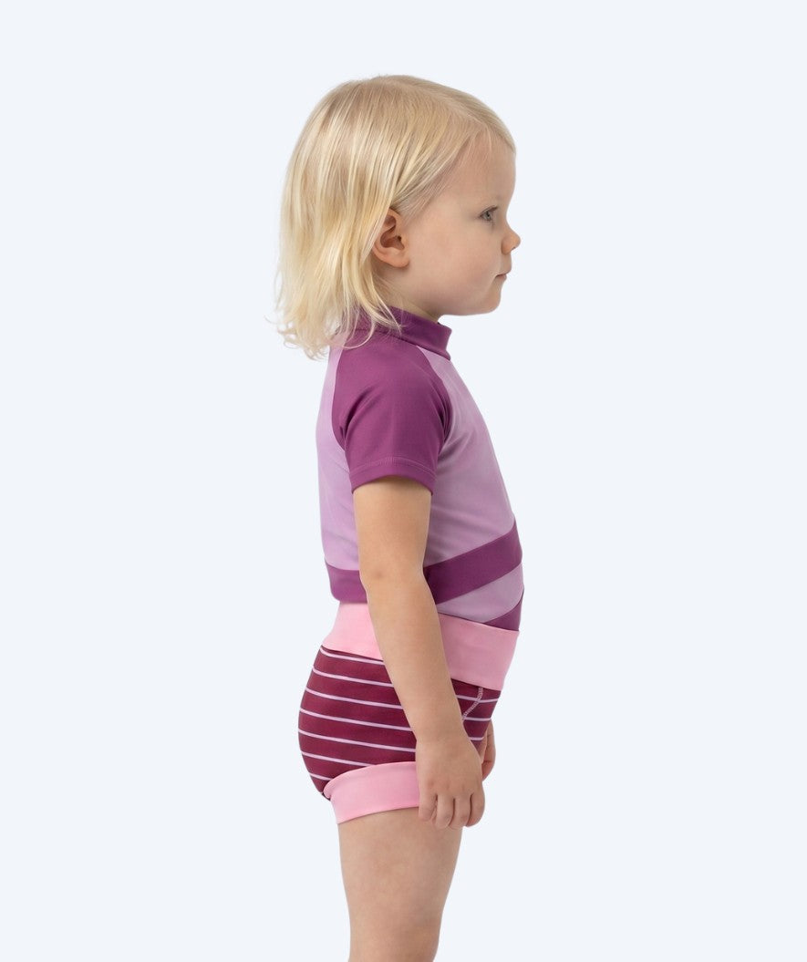Watery swim nappies for kids - Neoprene Swim Nappy - Nordic Pink Stripes