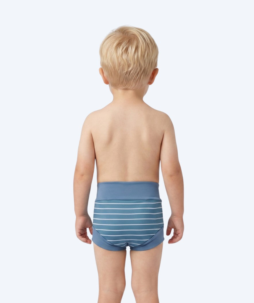 Watery swim nappies for kids - Neoprene Swim Nappy - Nordic Blue Stripes