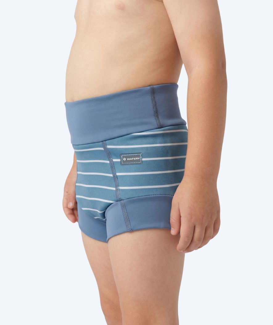 Watery swim nappies for kids - Neoprene Swim Nappy - Nordic Blue Stripes