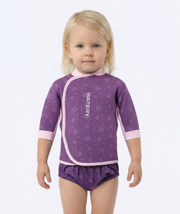 Watery neoprene shirt - Baia Top - Atlantic Purple
