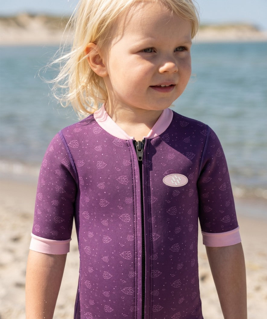 Watery wetsuit for baby - Baia Full-Body - Atlantic Purple