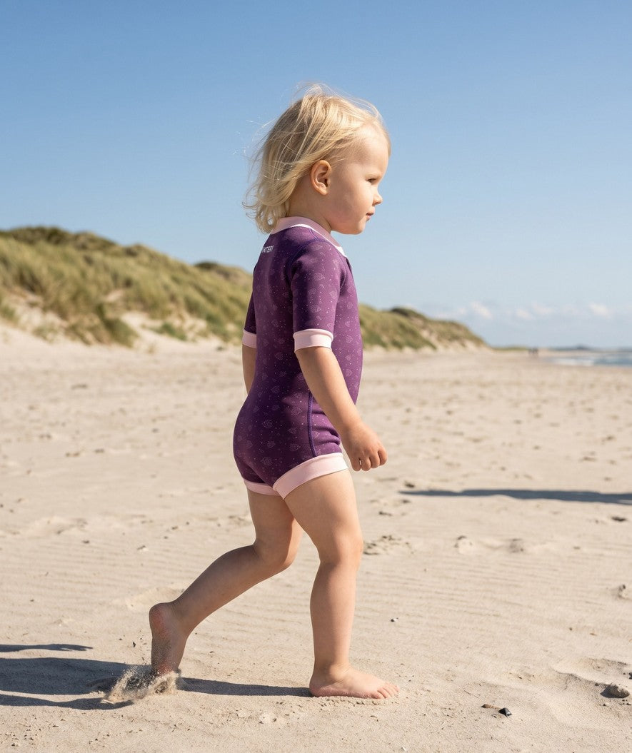Watery wetsuit for baby - Baia Full-Body - Atlantic Purple