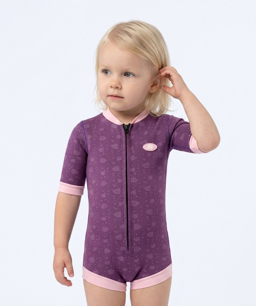 Watery wetsuit for baby - Baia Full-Body - Atlantic Purple