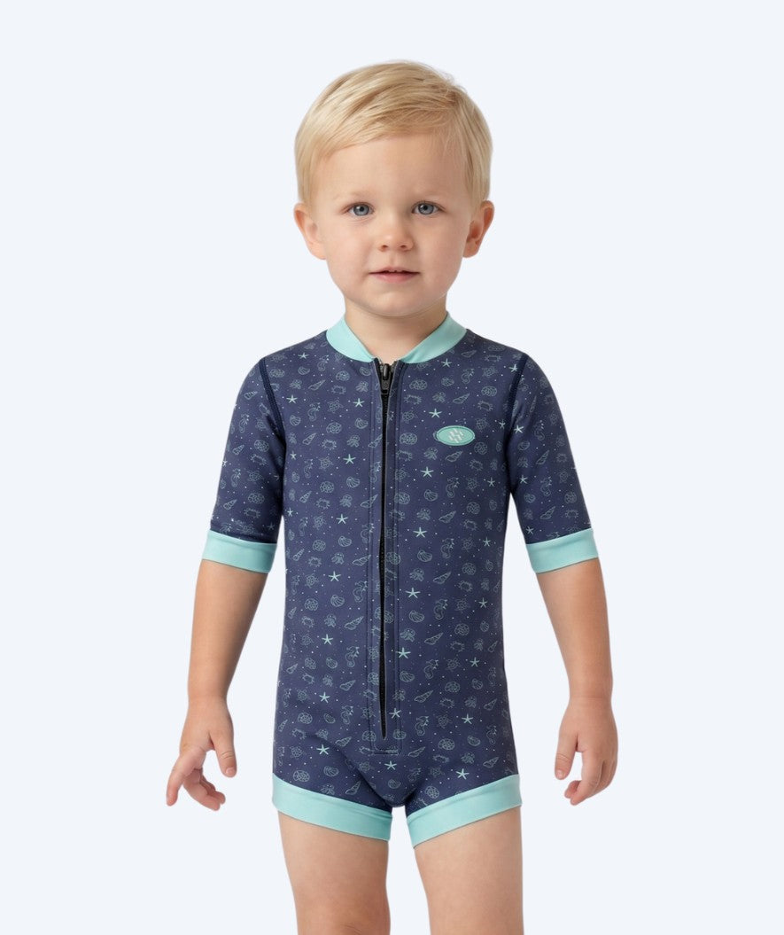 Watery wetsuit for baby - Baia Full-Body - Atlantic Turquoise