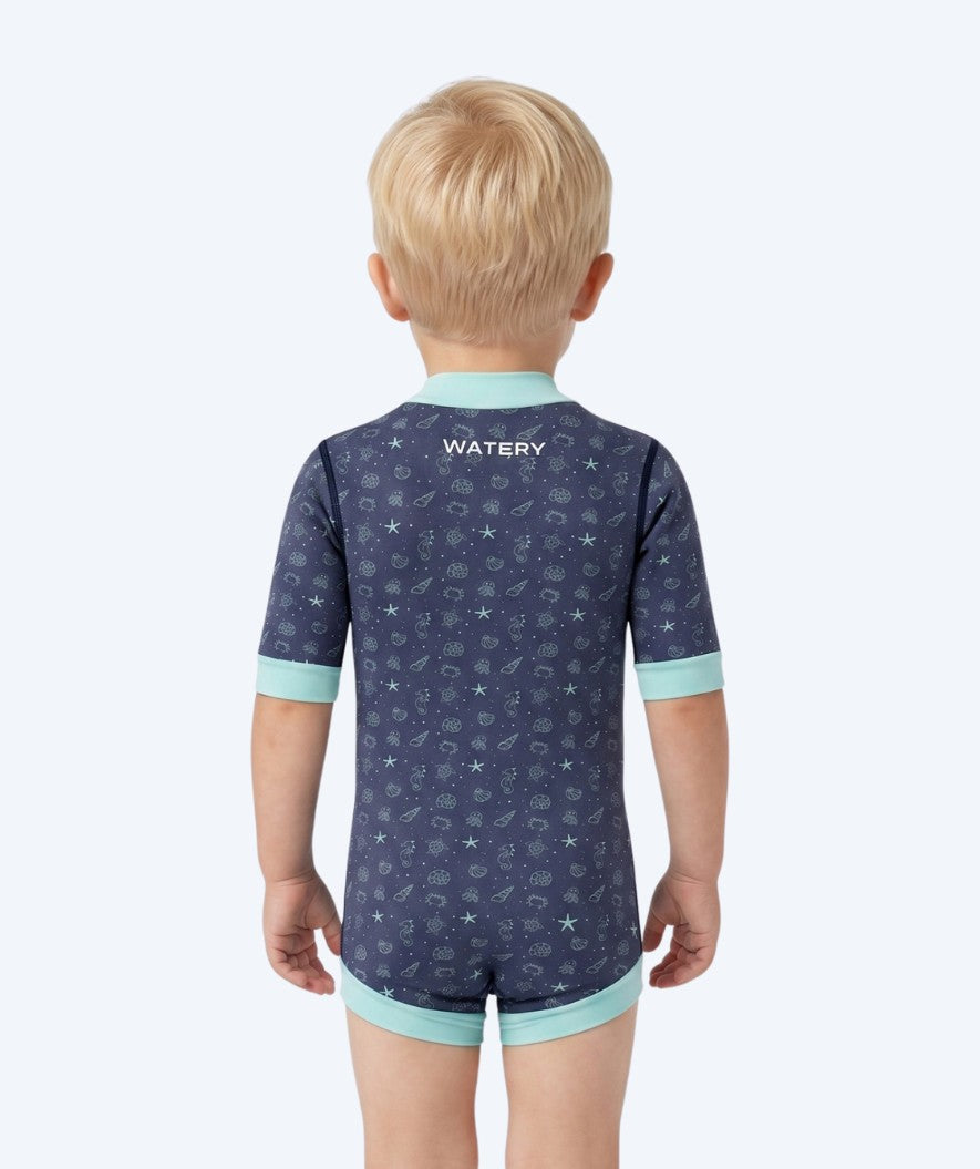 Watery wetsuit for baby - Baia Full-Body - Atlantic Turquoise
