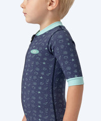 Watery wetsuit for baby - Baia Full-Body - Atlantic Turquoise