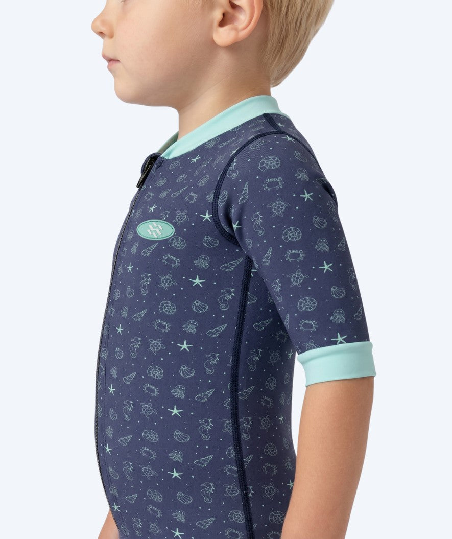 Watery wetsuit for baby - Baia Full-Body - Atlantic Turquoise