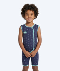 Watery wetsuit for kids - Baia Shorty - Atlantic Turquoise