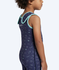 Watery wetsuit for kids - Baia Shorty - Atlantic Turquoise