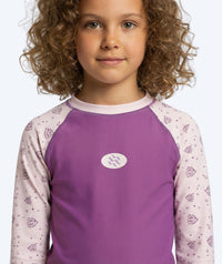 Watery UV-shirt for kids - Brandman Long Sleeve Rashguard - Pink/purple