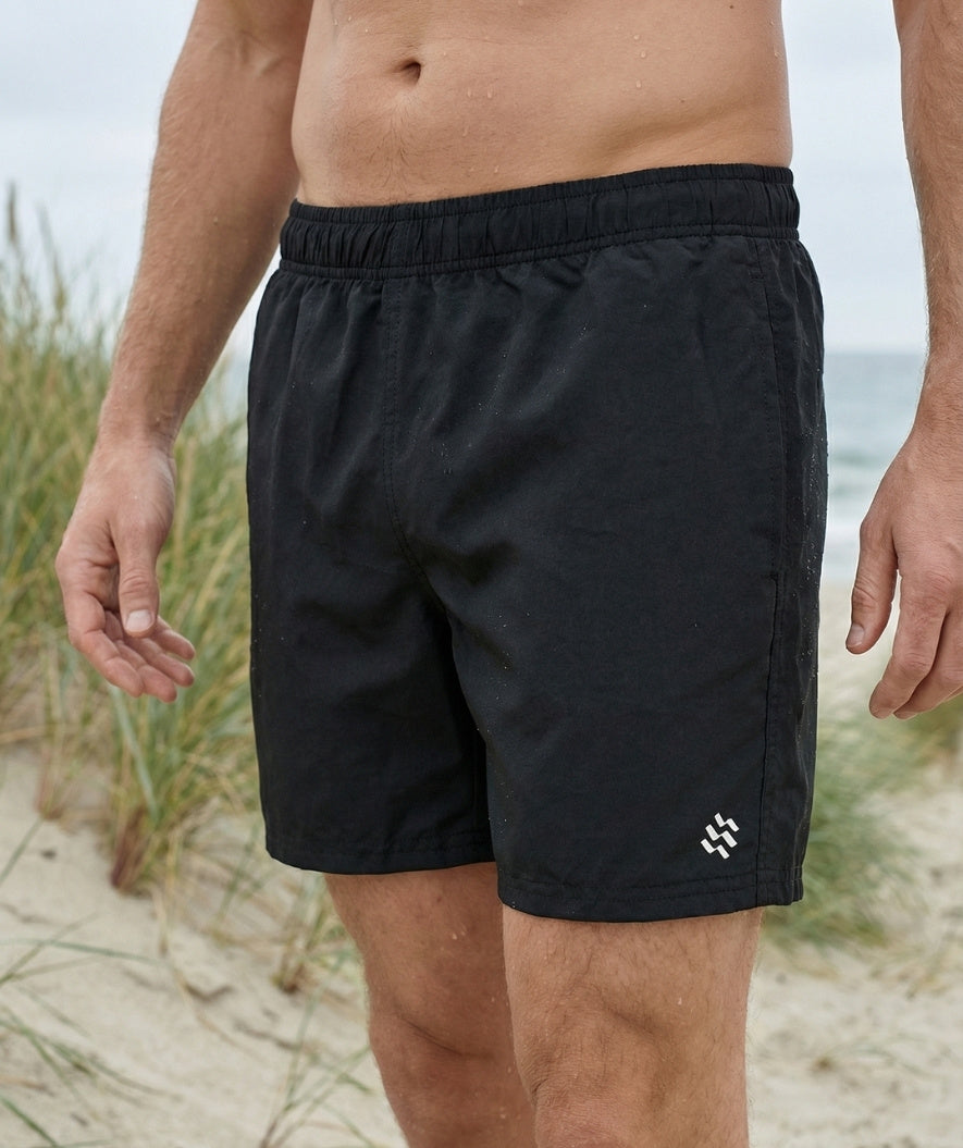 Watery swim shorts for men - Waverly - Black