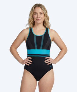 Watery swimsuit for women - Conway - Black/light blue
