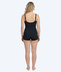 Watery swimsuit with skirt for women - Venilla - Black/grey
