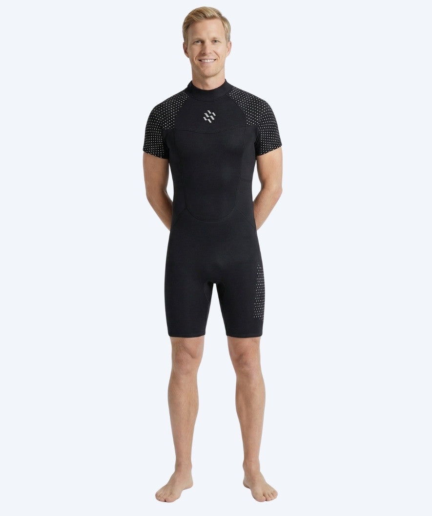 Watery wetsuit for men - Short Sleeve Duncan (3mm) - Black