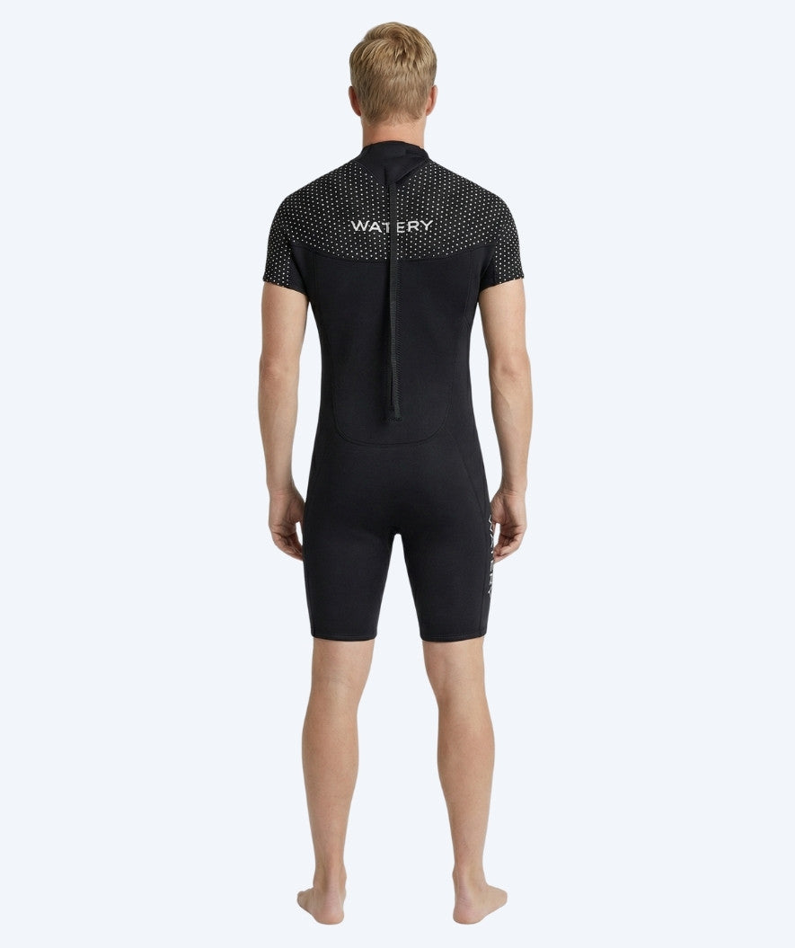 Watery wetsuit for men - Short Sleeve Duncan (3mm) - Black