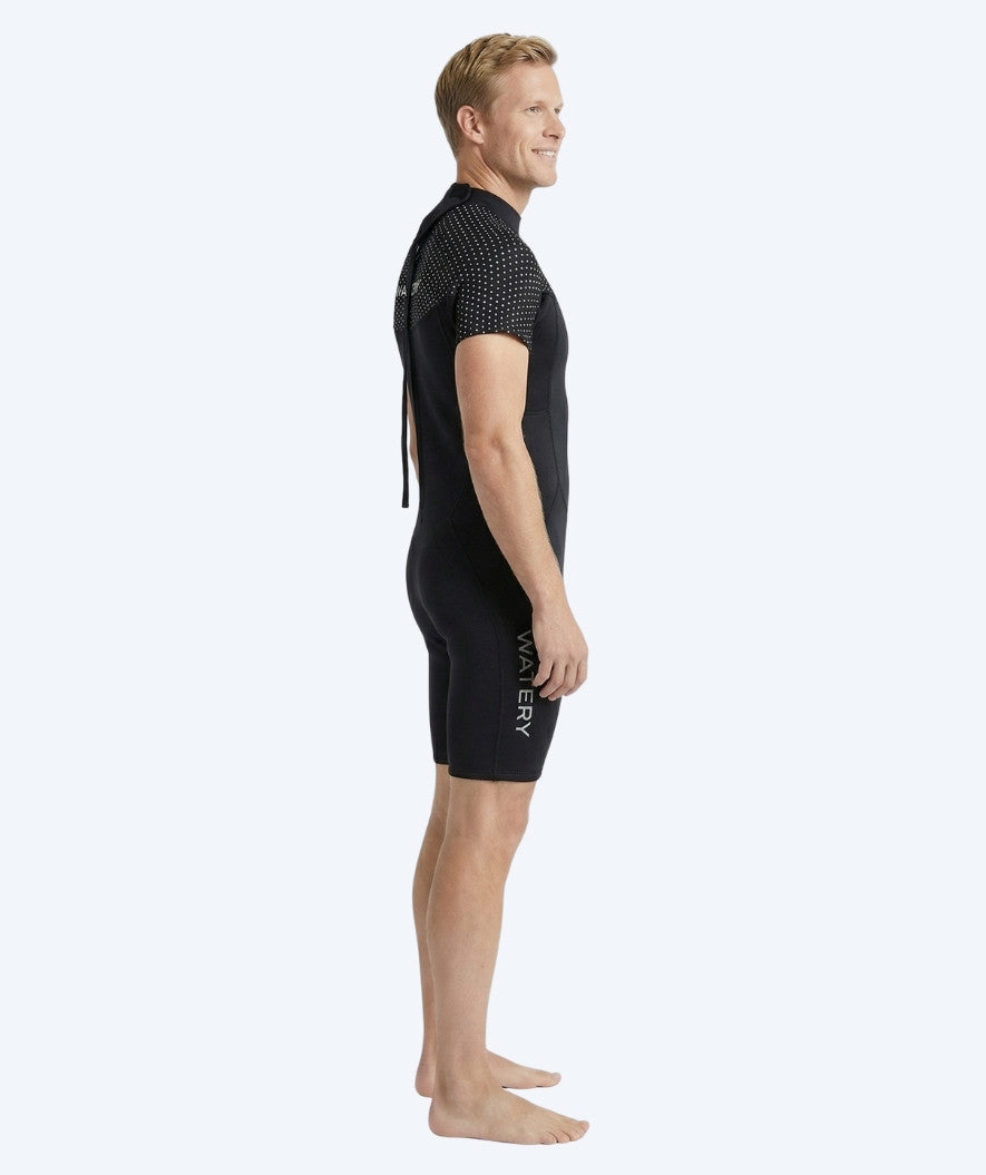 Watery wetsuit for men - Short Sleeve Duncan (3mm) - Black