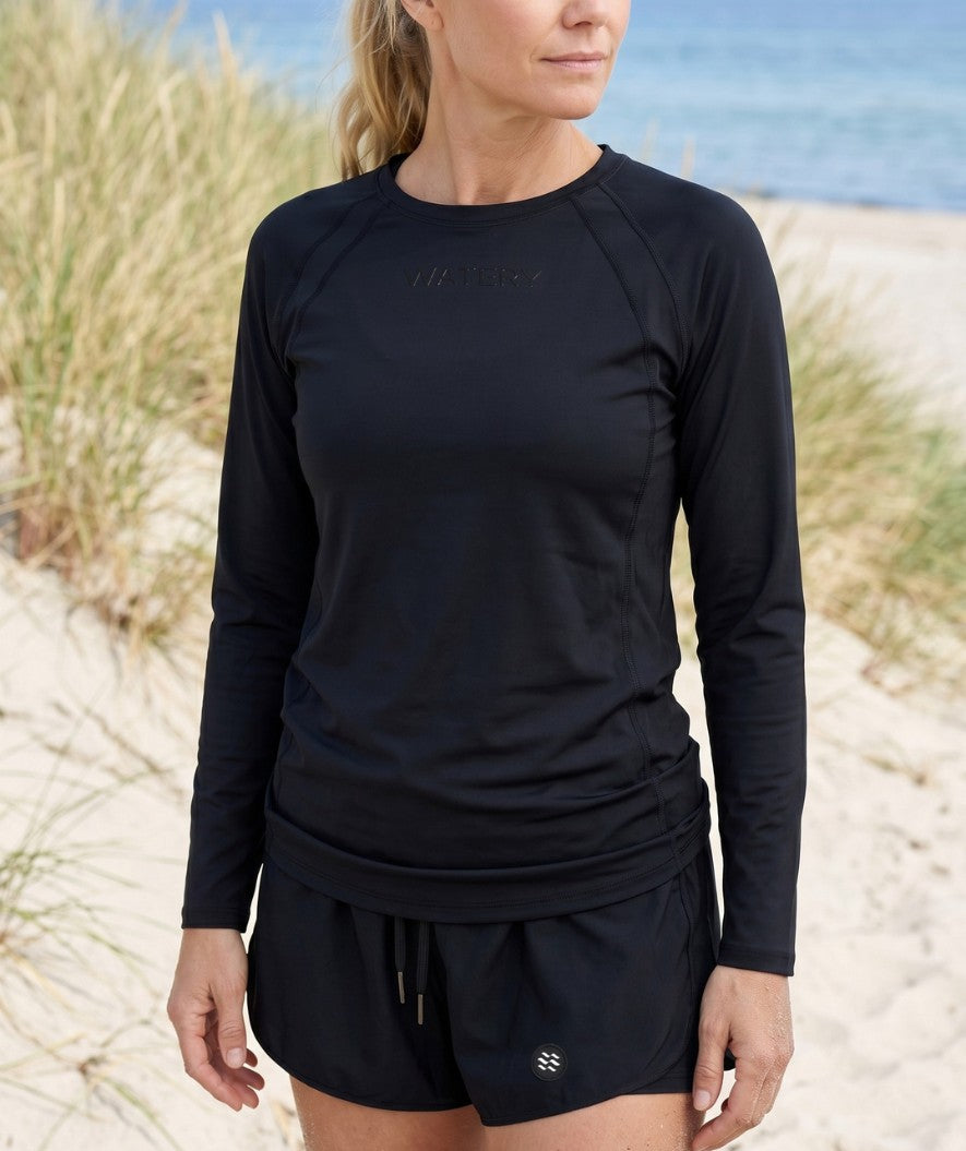 Watery UV-shirt for women - Remington Long Sleeve Rashguard - Black