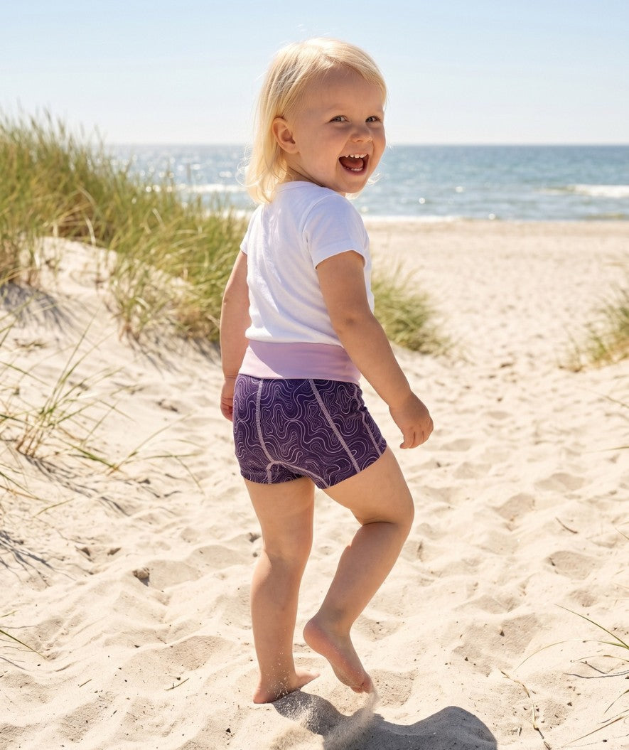 Watery swim nappies for kids - Thetis Youngster - Pink/purple