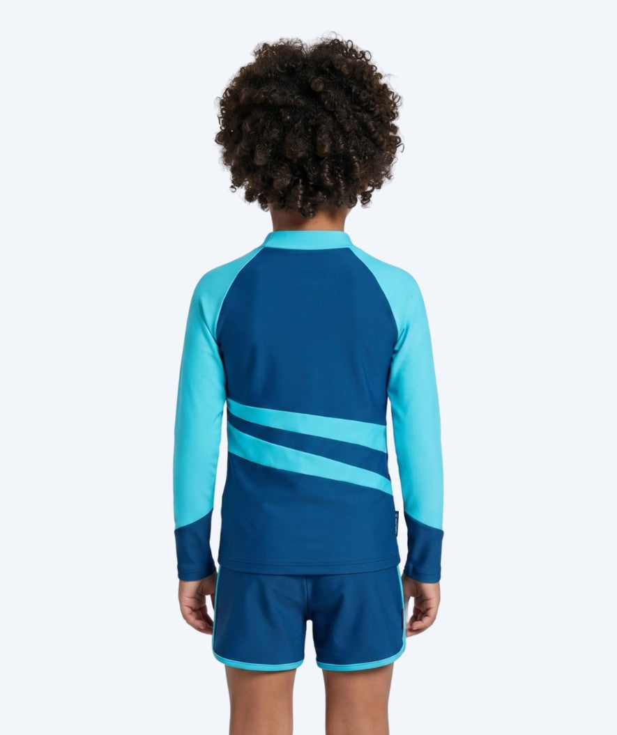 Watery UV-shirt for kids - Manami Long Sleeve Rashguard - Atlantic Blue