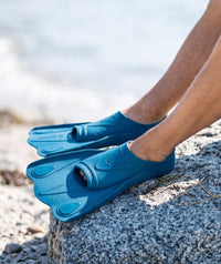 Watery swim fins for adults - Leander - Dark blue