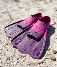 Watery swim fins for adults - Leander - Purple