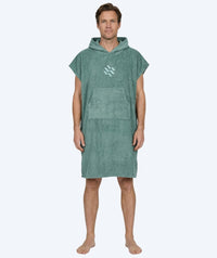 Watery bathing poncho for adults - Cotton - Forest Green