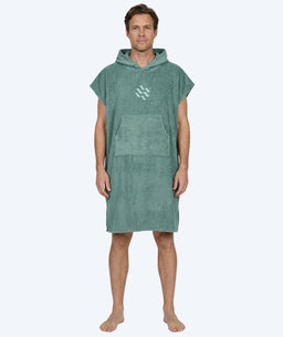 Watery bathing poncho for adults - Cotton - Forest Green