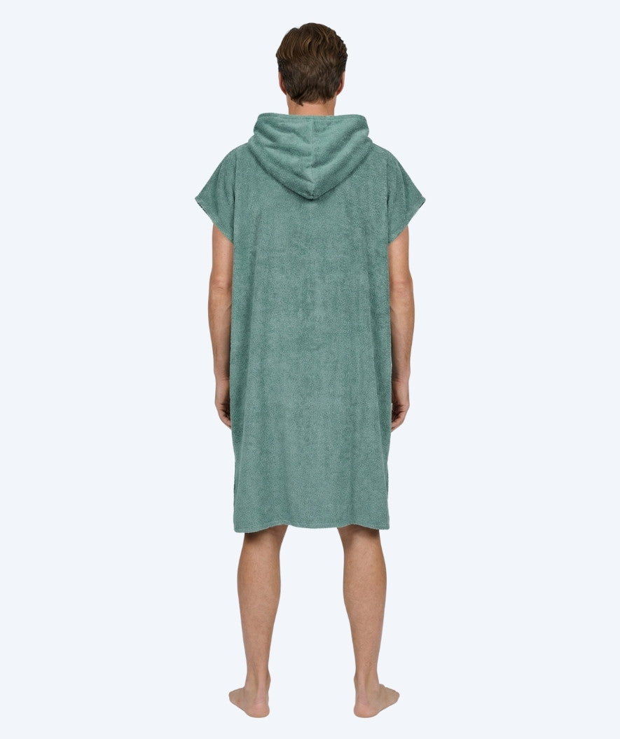 Watery bathing poncho for adults - Cotton - Forest Green