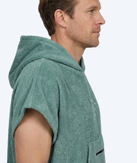 Watery bathing poncho for adults - Cotton - Forest Green