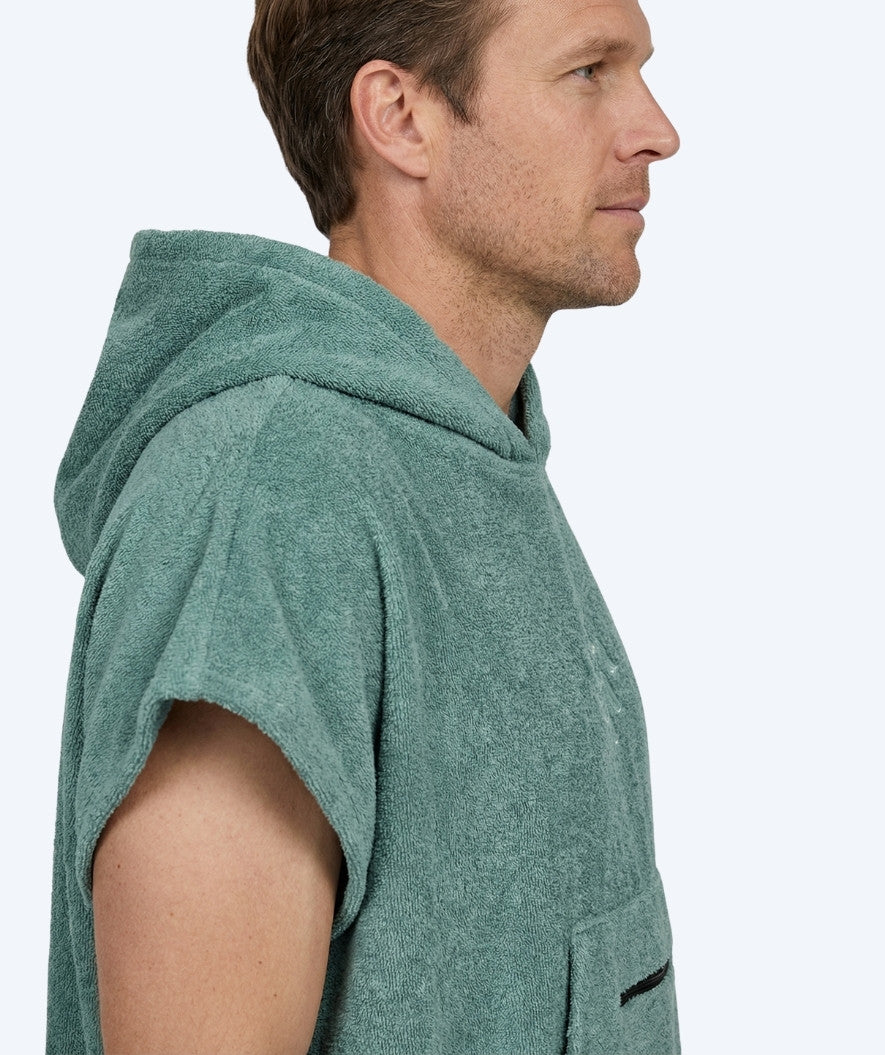 Watery bathing poncho for adults - Cotton - Forest Green