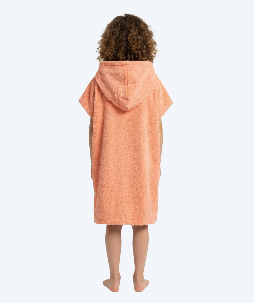 Watery bathing poncho for kids (1-6) - Cotton - Atlantic Pink