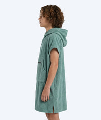 Watery bathing poncho for junior (6-15) - Cotton - Forest Green