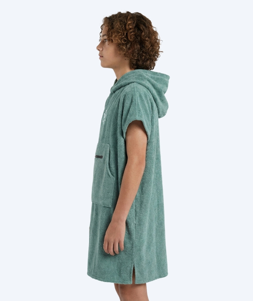 Watery bathing poncho for junior (6-15) - Cotton - Forest Green