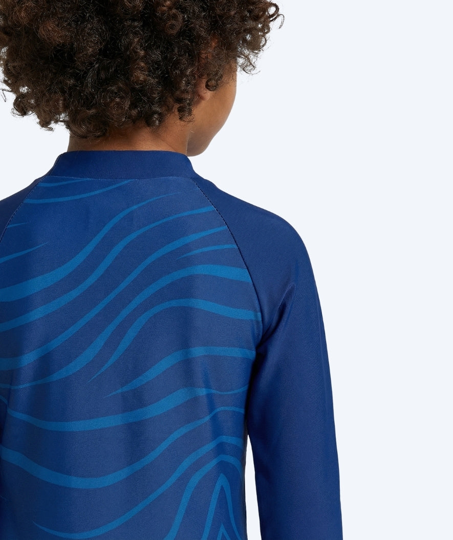 Watery UV-suit for children - Fjord Long Sleeve Rashguard - Dark blue