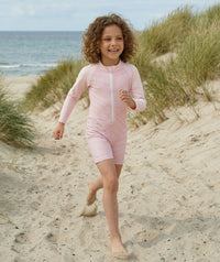 Watery UV-suit for children - Fjord Long Sleeve Rashguard - Pink