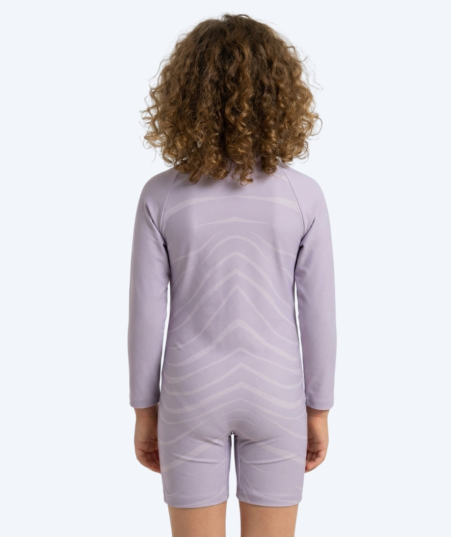 Watery UV-suit for children - Fjord Long Sleeve Rashguard - Purple