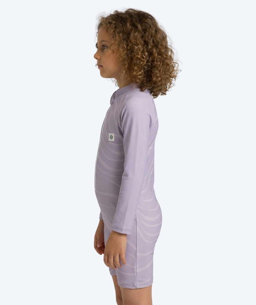 Watery UV-suit for children - Fjord Long Sleeve Rashguard - Purple