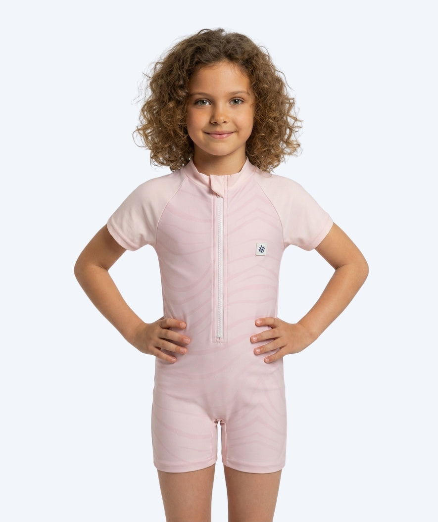Watery UV-suit for children - Fjord Short Sleeve Rashguard - Pink