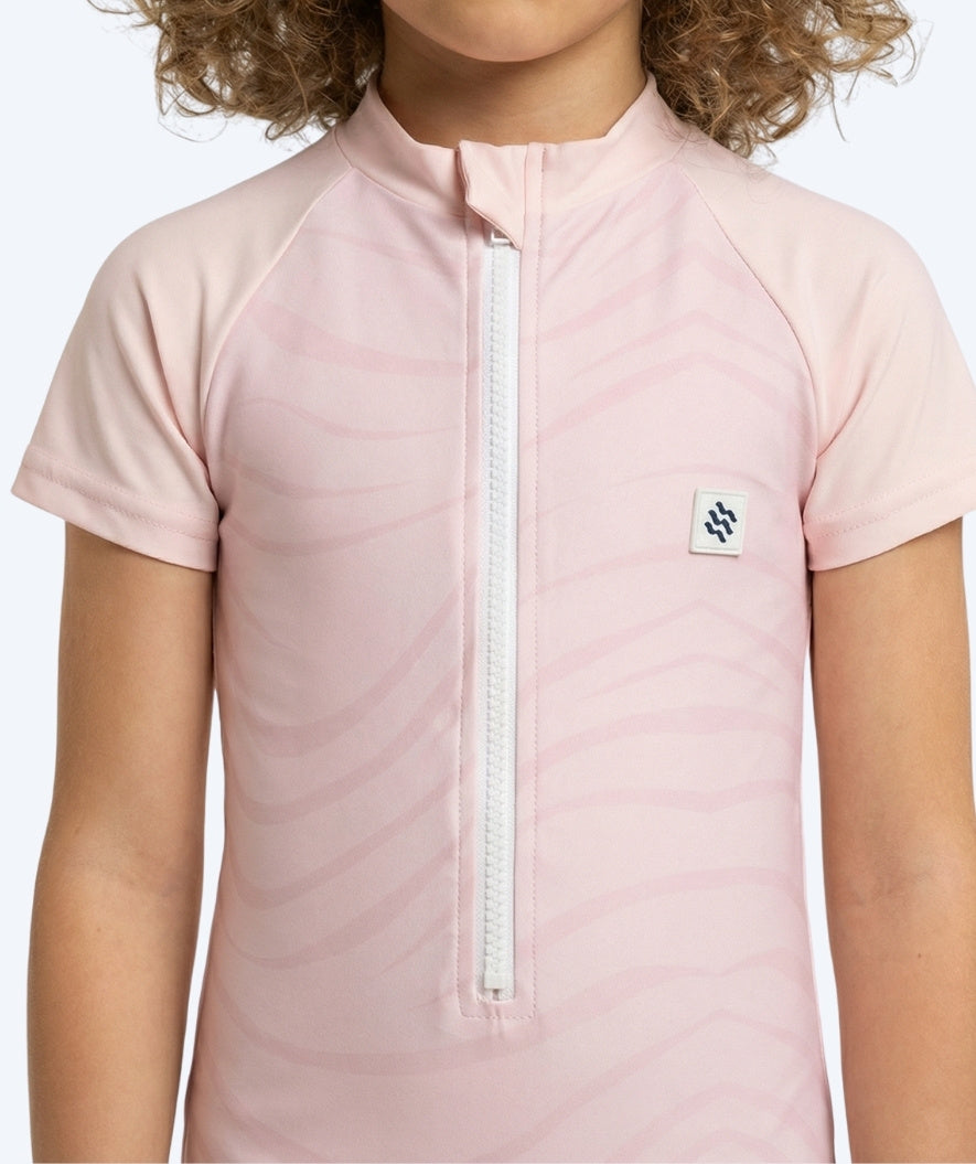 Watery UV-suit for children - Fjord Short Sleeve Rashguard - Pink