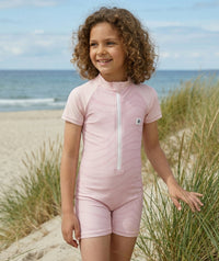 Watery UV-suit for children - Fjord Short Sleeve Rashguard - Pink