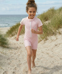Watery UV-suit for children - Fjord Short Sleeve Rashguard - Pink