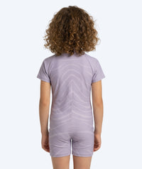Watery UV-suit for children - Fjord Short Sleeve Rashguard - Purple