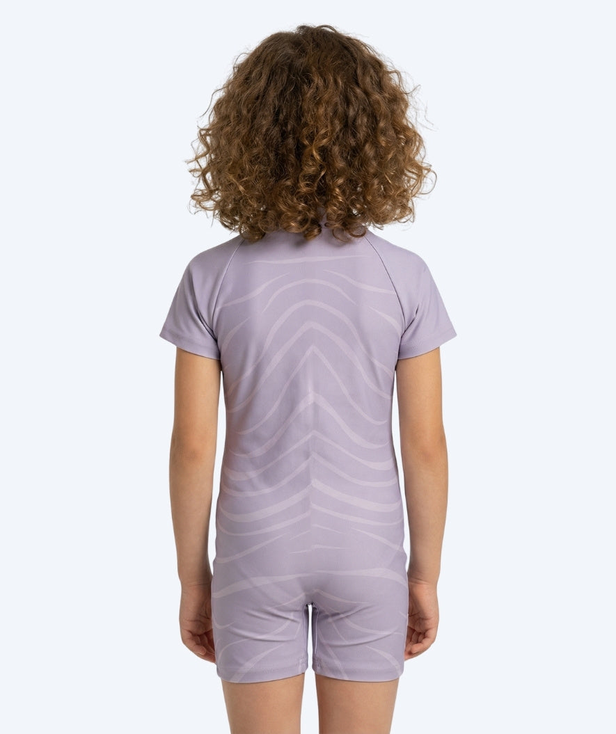 Watery UV-suit for children - Fjord Short Sleeve Rashguard - Purple