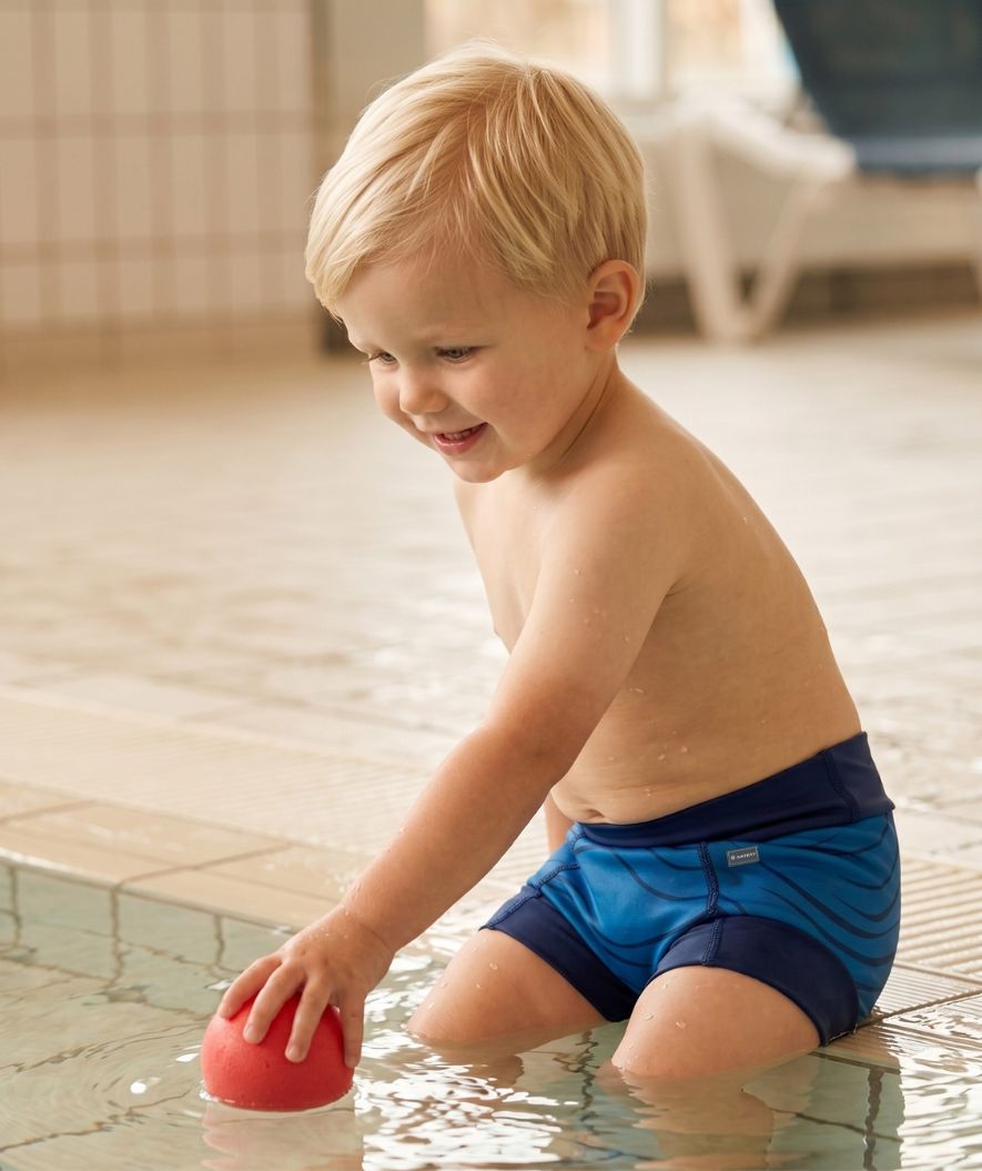 Watery swim nappies for kids - Neoprene Swim Nappy - Fjord Blue
