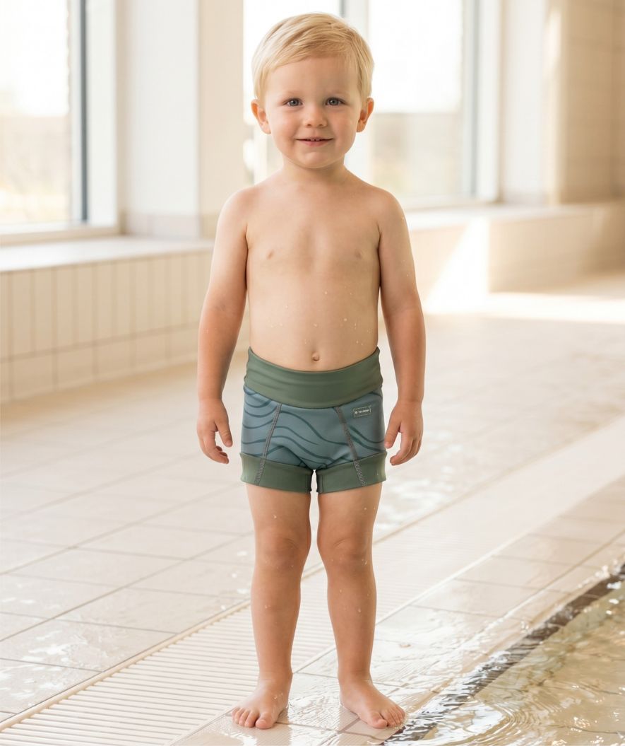 Watery swim nappies for kids - Neoprene Swim Nappy - Fjord Green